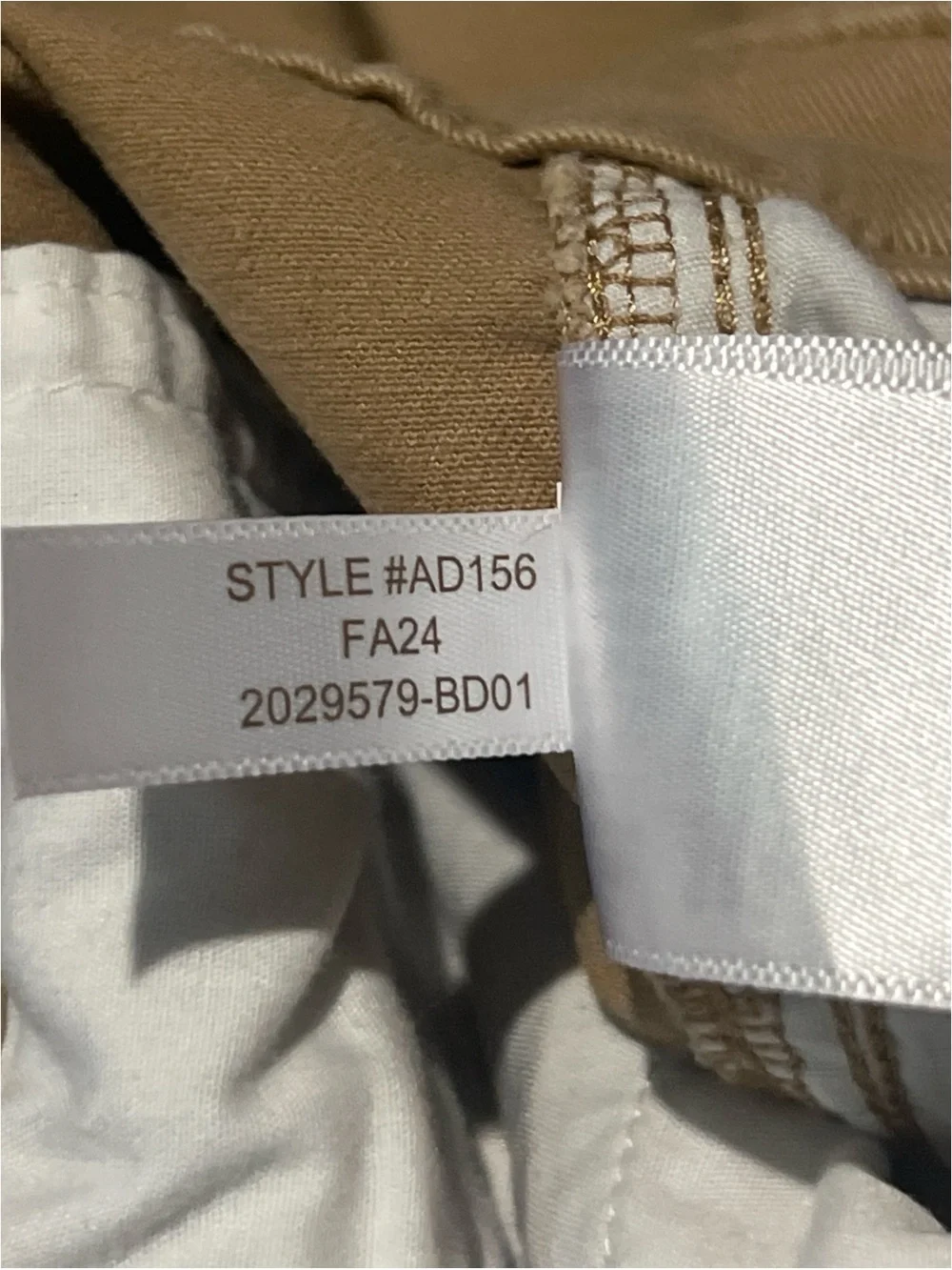 J.Crew Pant Women's 8 Tan Beige High-Rise Girlfriend Chino AD156